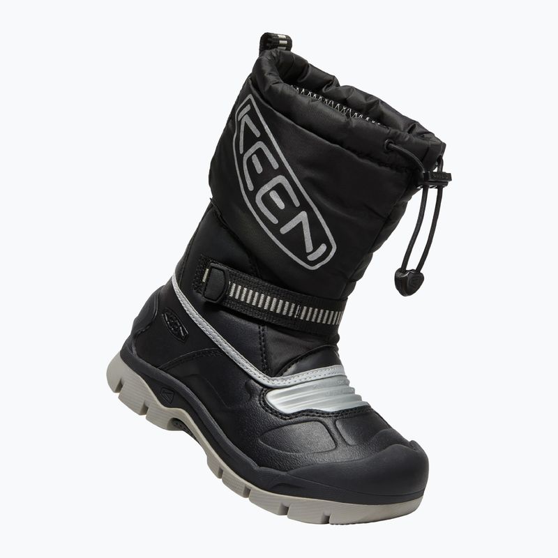 KEEN Snow Troll WP stivali da neve per bambini nero/argento 10