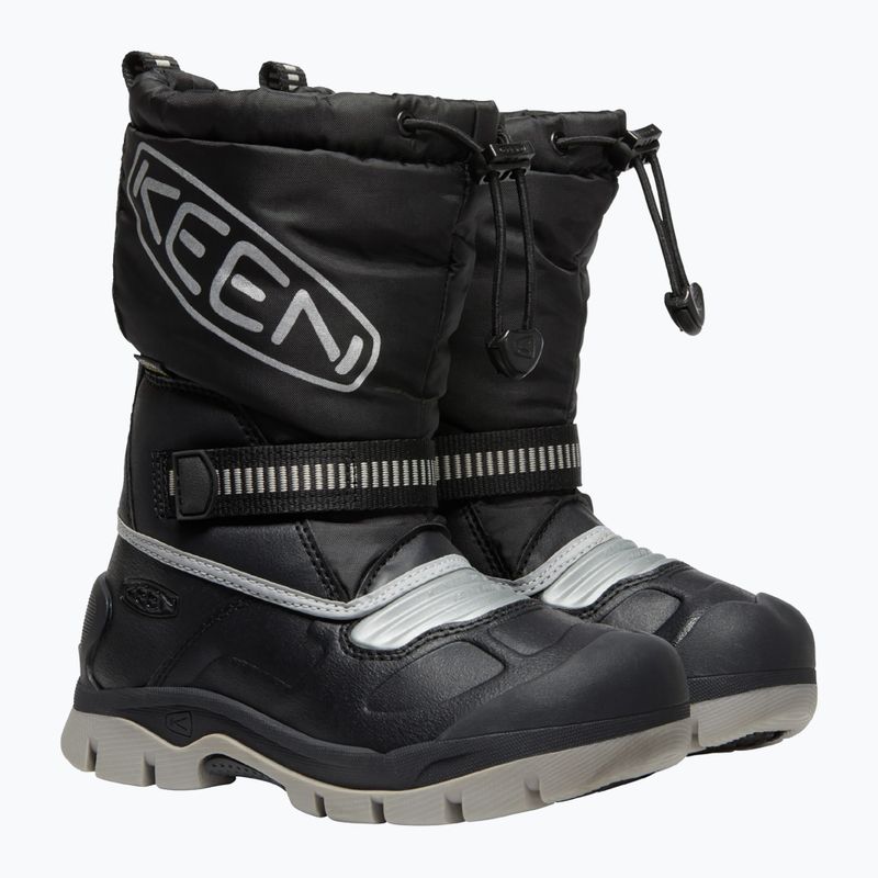 KEEN Snow Troll WP stivali da neve per bambini nero/argento 11