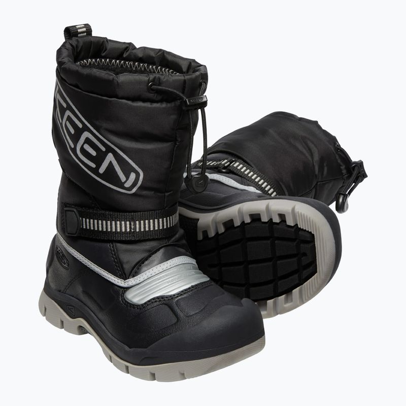 KEEN Snow Troll WP stivali da neve per bambini nero/argento 12