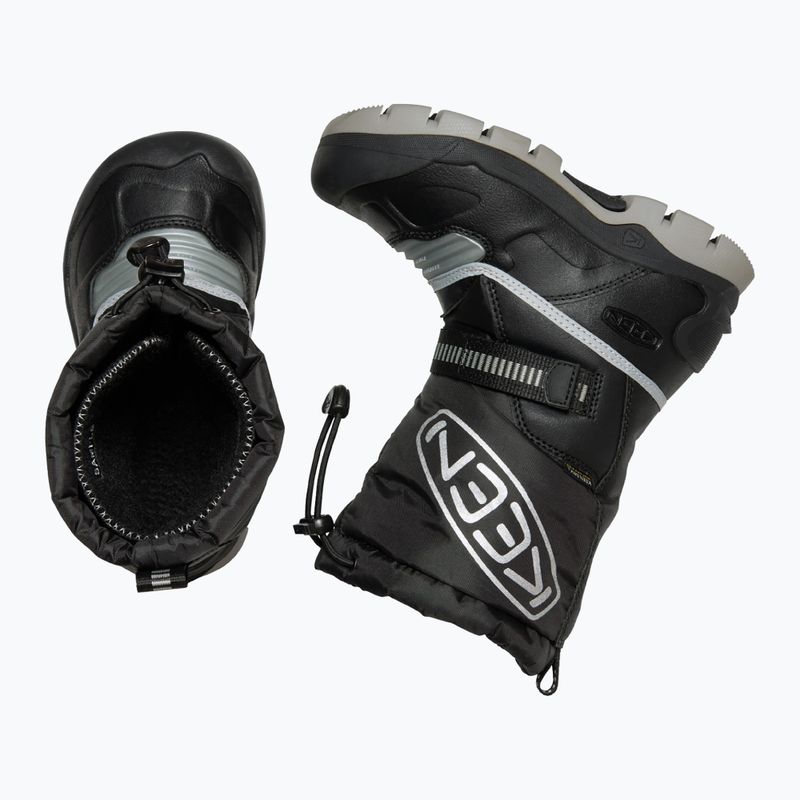 KEEN Snow Troll WP stivali da neve per bambini nero/argento 13
