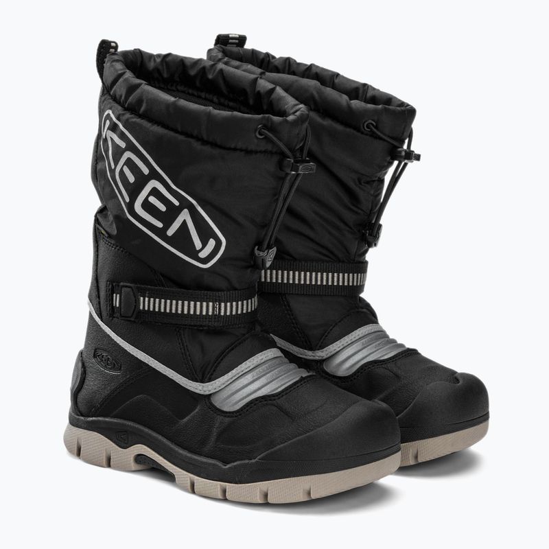 KEEN Snow Troll WP stivali da neve per bambini nero/argento 4