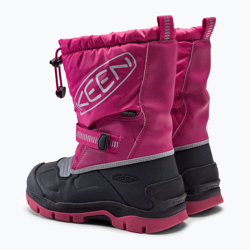 KEEN Snow Troll WP stivali da neve per bambini fucsia viola/argento 3