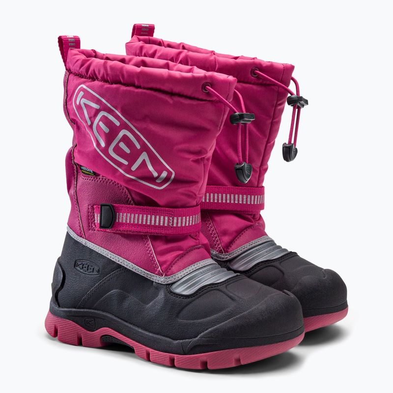 KEEN Snow Troll WP stivali da neve per bambini fucsia viola/argento 5