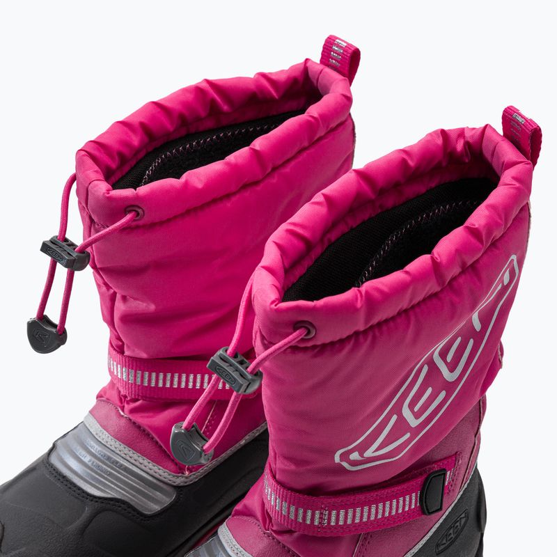 KEEN Snow Troll WP stivali da neve per bambini fucsia viola/argento 8