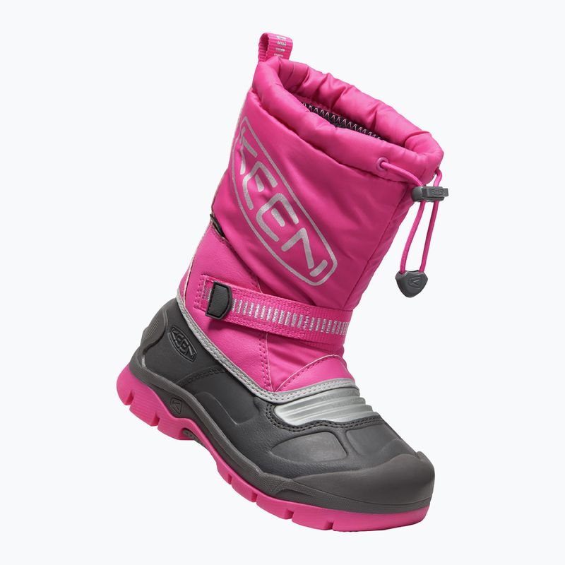 KEEN Snow Troll WP stivali da neve per bambini fucsia viola/argento 10