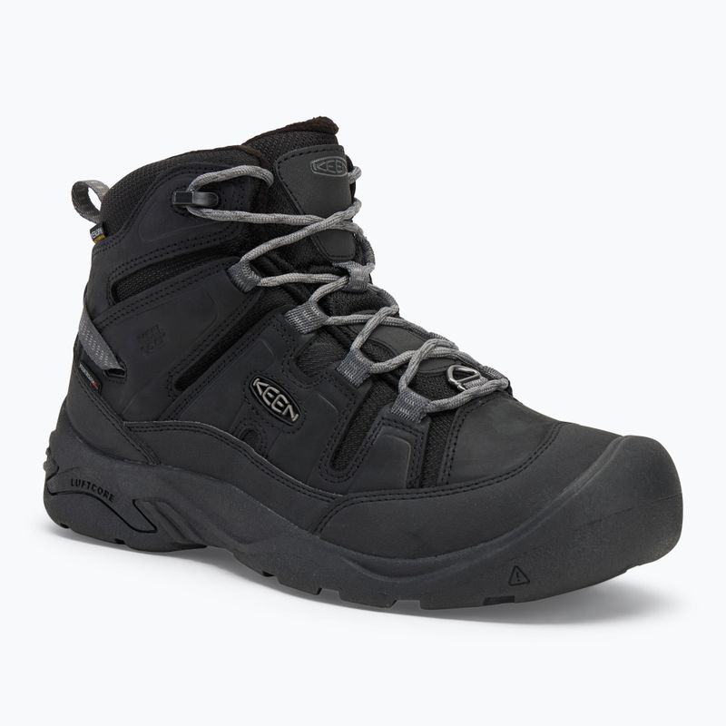Scarpe da trekking da uomo KEEN Circadia Mid Polar nero/grigio acciaio