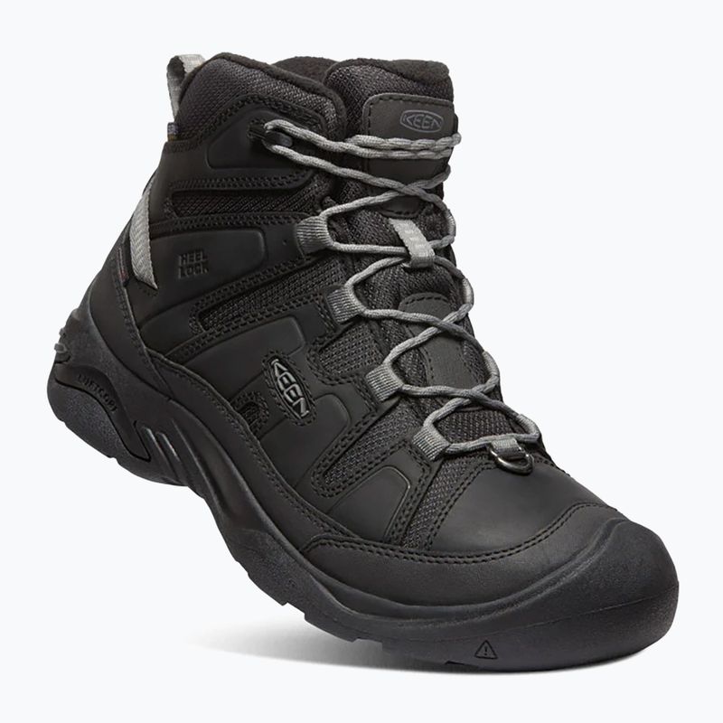 Scarpe da trekking da uomo KEEN Circadia Mid Polar nero/grigio acciaio 8