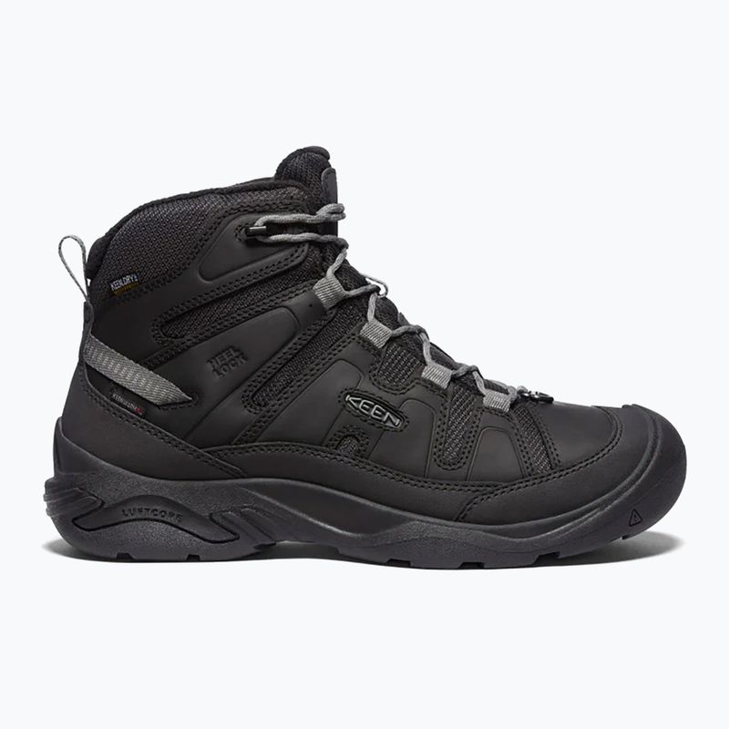 Scarpe da trekking da uomo KEEN Circadia Mid Polar nero/grigio acciaio 9