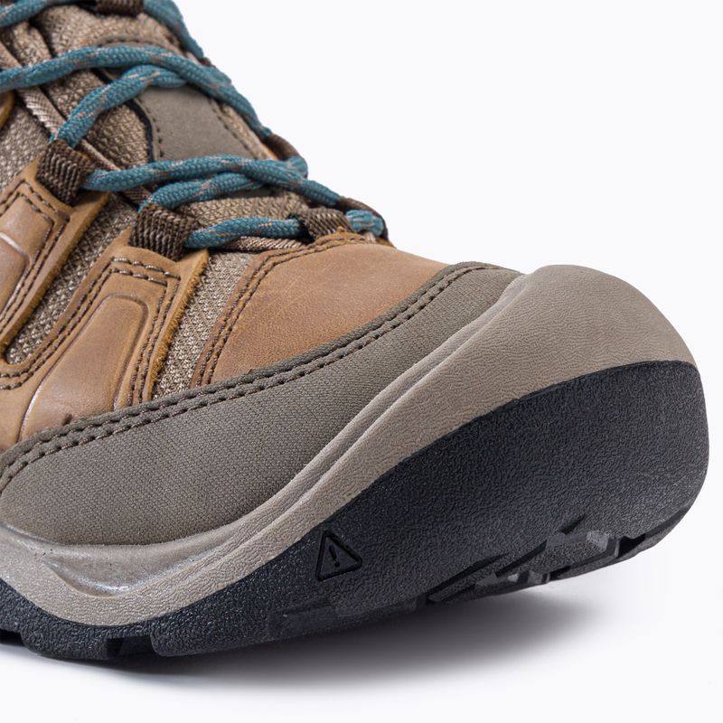 Scarpe da trekking da donna KEEN Circadia Mid WP cocco tostato/nord atlantico 7