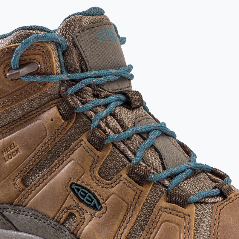 Scarpe da trekking da donna KEEN Circadia Mid WP cocco tostato/nord atlantico 9