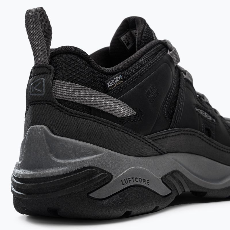 KEEN Circadia WP scarpe da trekking da uomo nero/grigio acciaio 8