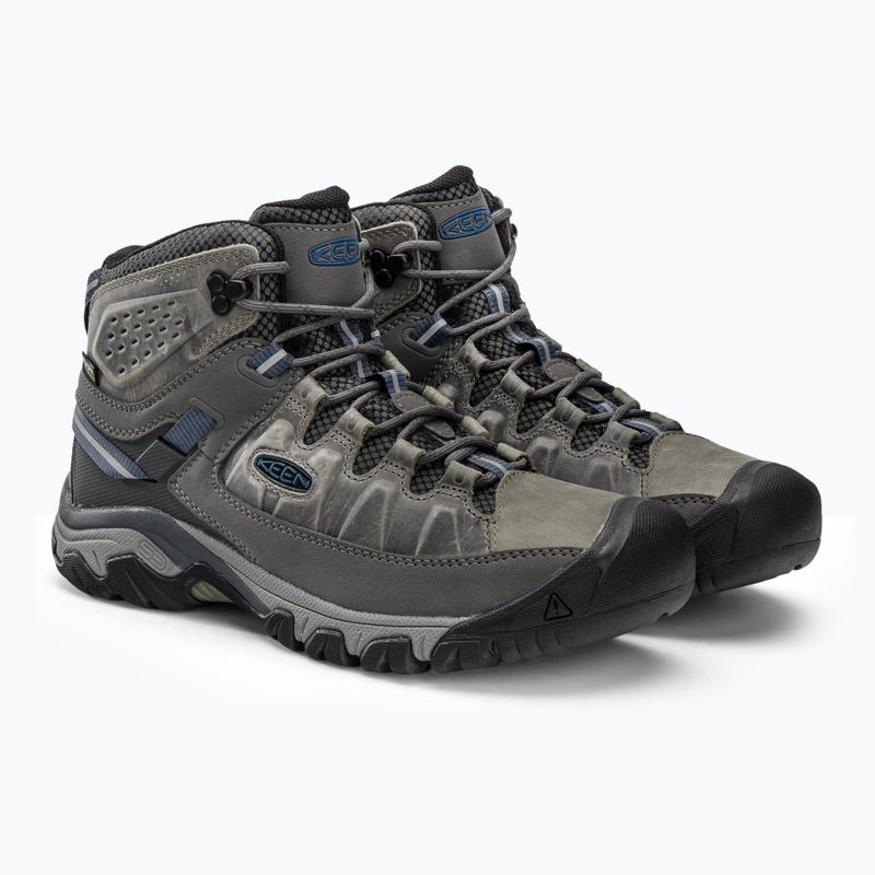 KEEN Targhee III Mid WP - Stivali da trekking da uomo blu, pioviggine e capitano 4