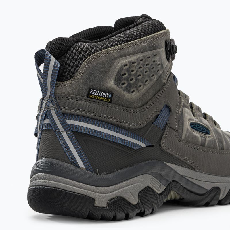 KEEN Targhee III Mid WP - Stivali da trekking da uomo blu, pioviggine e capitano 8