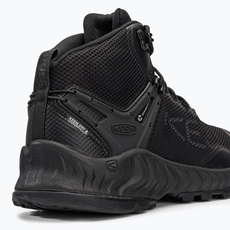 Scarpe da trekking da uomo KEEN Nxis Evo Mid WP triple nero 9