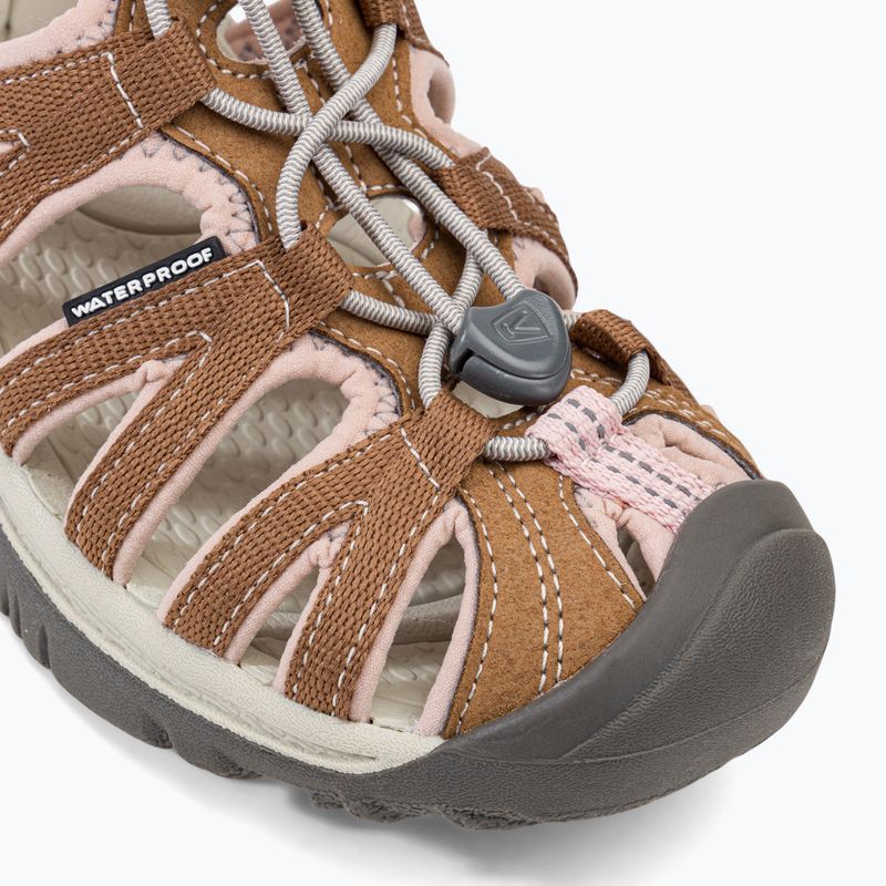 KEEN Whisper - Sandali da trekking da donna con frusta di cocco tostato e pesca 7