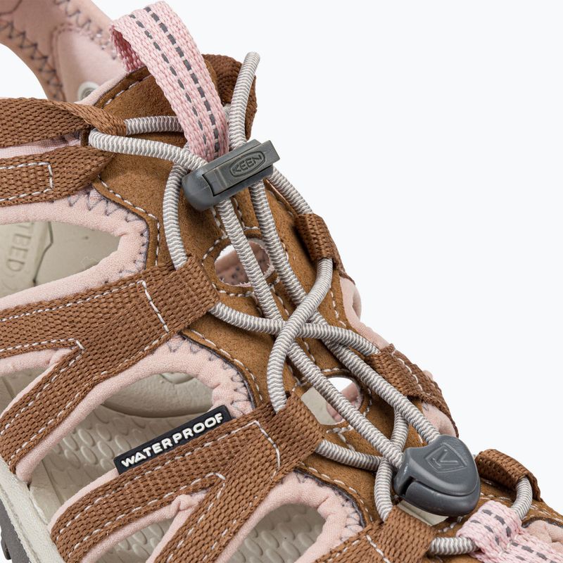 KEEN Whisper - Sandali da trekking da donna con frusta di cocco tostato e pesca 8