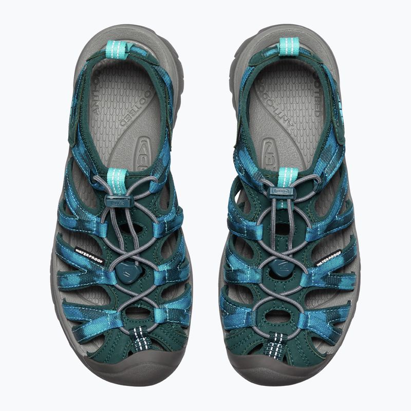 KEEN Whisper, sandali da trekking da donna in muschio marino e tintura di cravatta 13