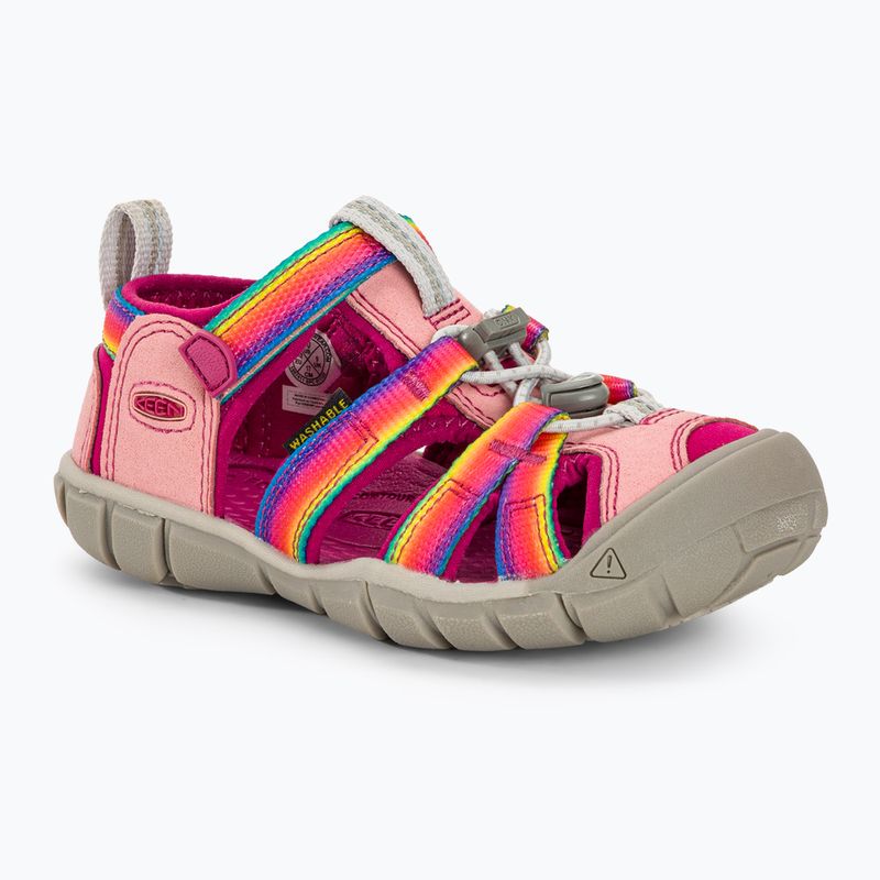 KEEN Seacamp II CNX arcobaleno/festival fucsia sandali da trekking per bambini