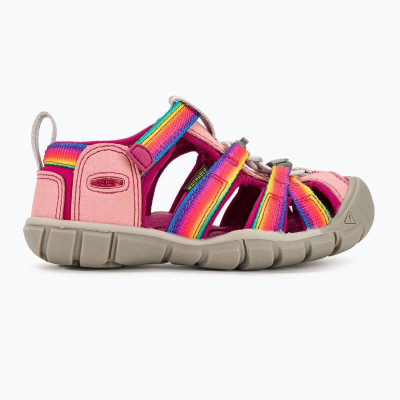 KEEN Seacamp II CNX arcobaleno/festival fucsia sandali da trekking per bambini 2