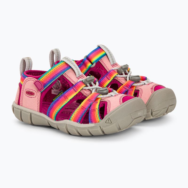 KEEN Seacamp II CNX arcobaleno/festival fucsia sandali da trekking per bambini 4