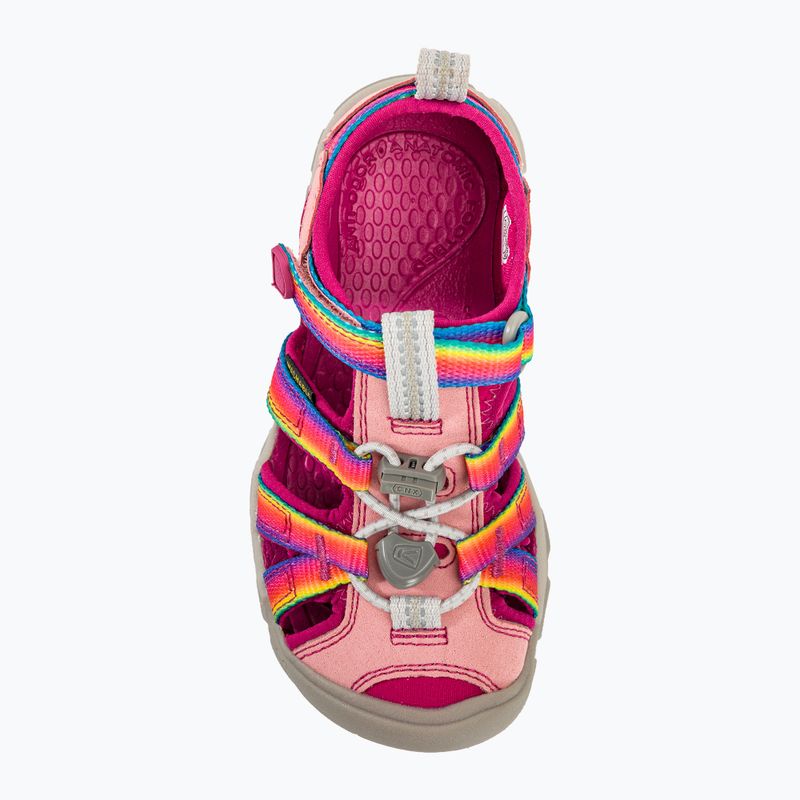 KEEN Seacamp II CNX arcobaleno/festival fucsia sandali da trekking per bambini 6