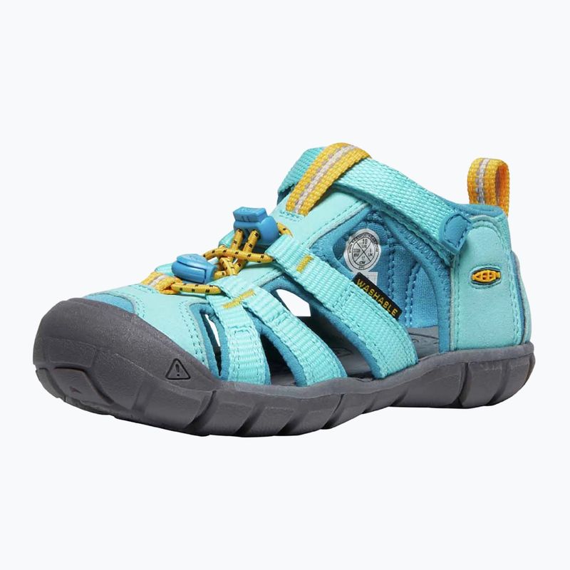 KEEN Seacamp II CNX ipanema/blu fiordo sandali da trekking per bambini 4