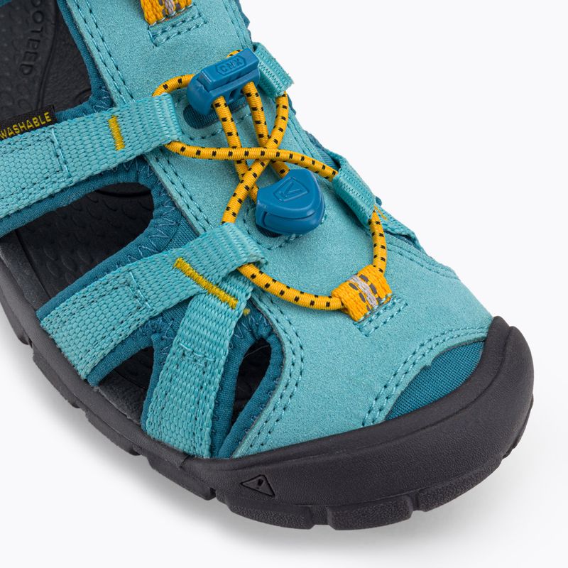 KEEN Seacamp II CNX ipanema/blu fiordo sandali da trekking per bambini 7