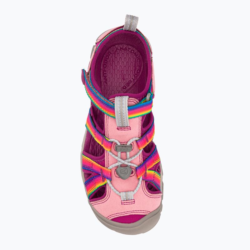 KEEN Seacamp II CNX arcobaleno/festival fucsia sandali da trekking per bambini 6