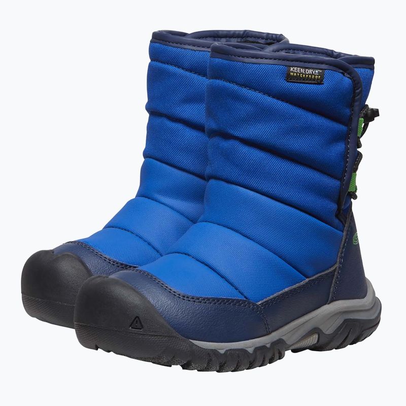 KEEN Puffrider WP accademia navale/surf stivali da neve per bambini 8
