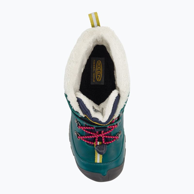 KEEN Kanibou WP, scarponi da neve per bambini in laguna profonda/jazzy 6