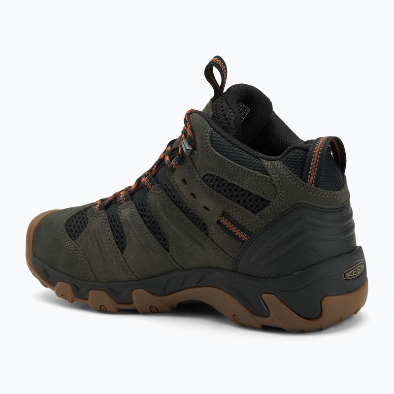 Scarpe da trekking da uomo KEEN Headout Mid Waterproof black olive/fossil orange 3