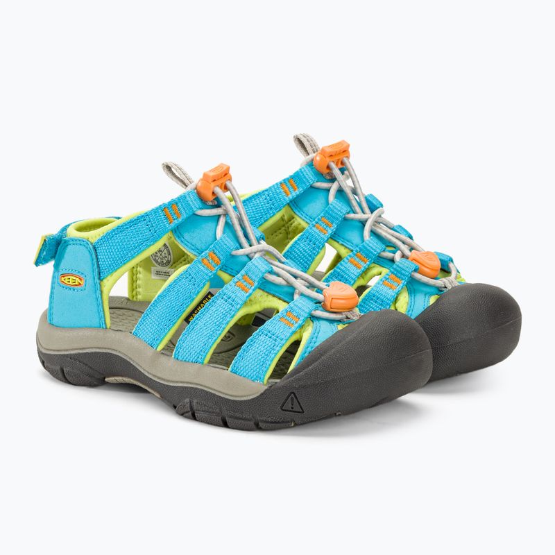 KEEN Newport Boundless sandali da bambino blu atollo/verde daiquiri 4