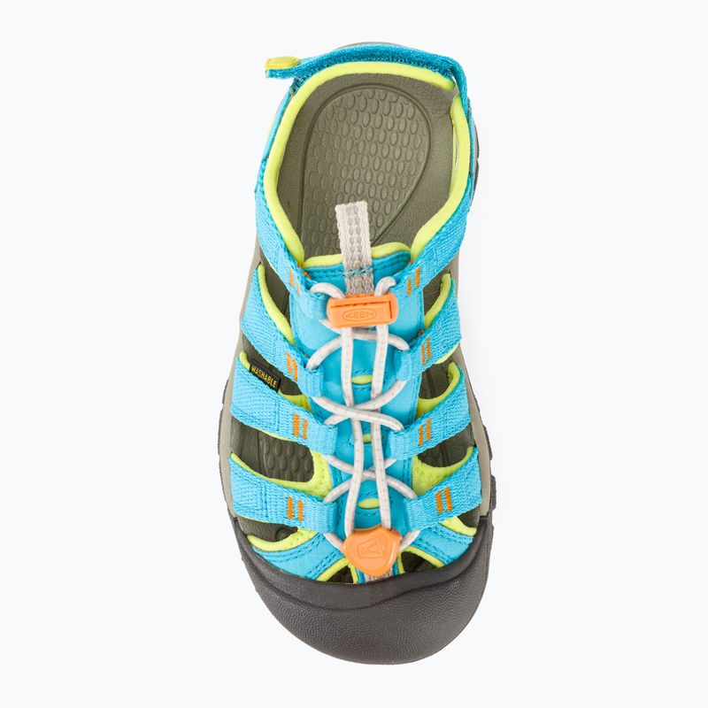 KEEN Newport Boundless sandali da bambino blu atollo/verde daiquiri 6