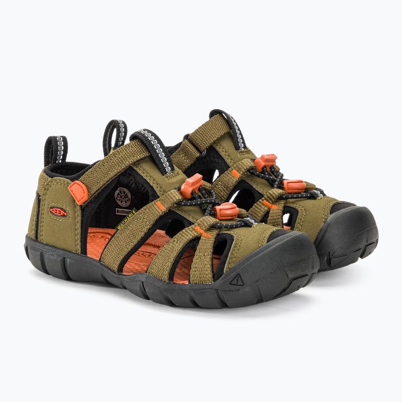 KEEN Seacamp II CNX oliva scura/fiamma oro sandali per bambini 4