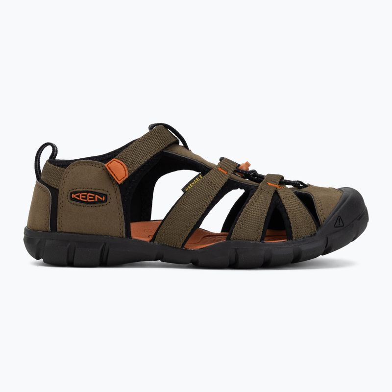 Sandali junior KEEN Seacamp II CNX dark olive/gold flame 2