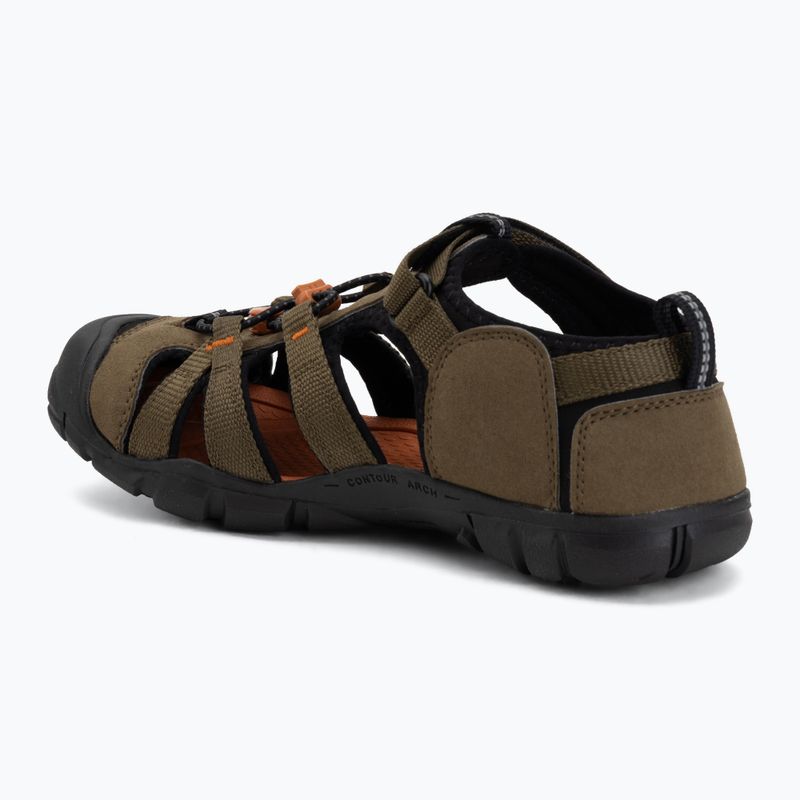 Sandali junior KEEN Seacamp II CNX dark olive/gold flame 3