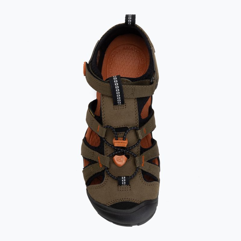 Sandali junior KEEN Seacamp II CNX dark olive/gold flame 5