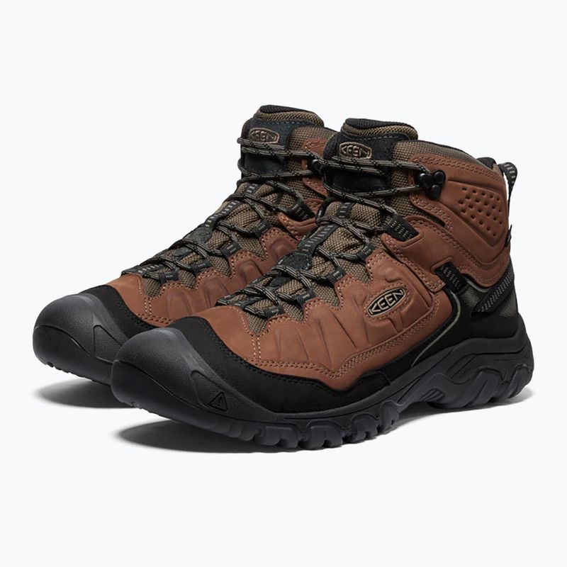 Scarponi da trekking da uomo KEEN Targhee IV Mid Wp largo bison /brindle 9