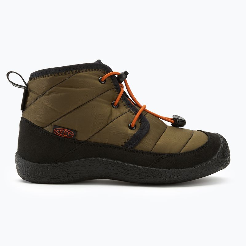 KEEN Howser II Chukka WP stivali junior oliva scura/fiamma oro 2