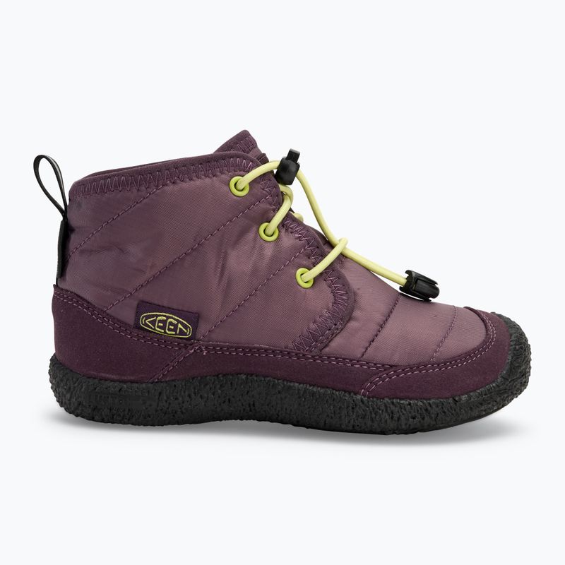 KEEN Howser II Chukka WP scarpe da bambino prugna perfetta/daiquiri verde 2