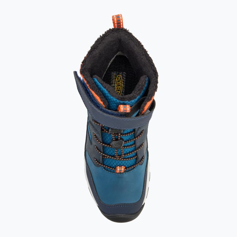 KEEN Skua Winter WP stivali da neve junior sky captain/gold flame 5