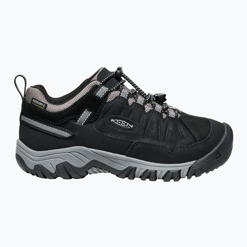 Scarpe da trekking per bambini KEEN Targhee IV Low Waterproof nero/grigio acciaio 2