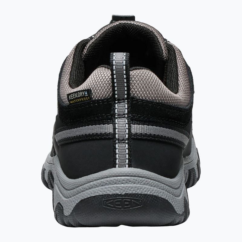 Scarpe da trekking per bambini KEEN Targhee IV Low Waterproof nero/grigio acciaio 5
