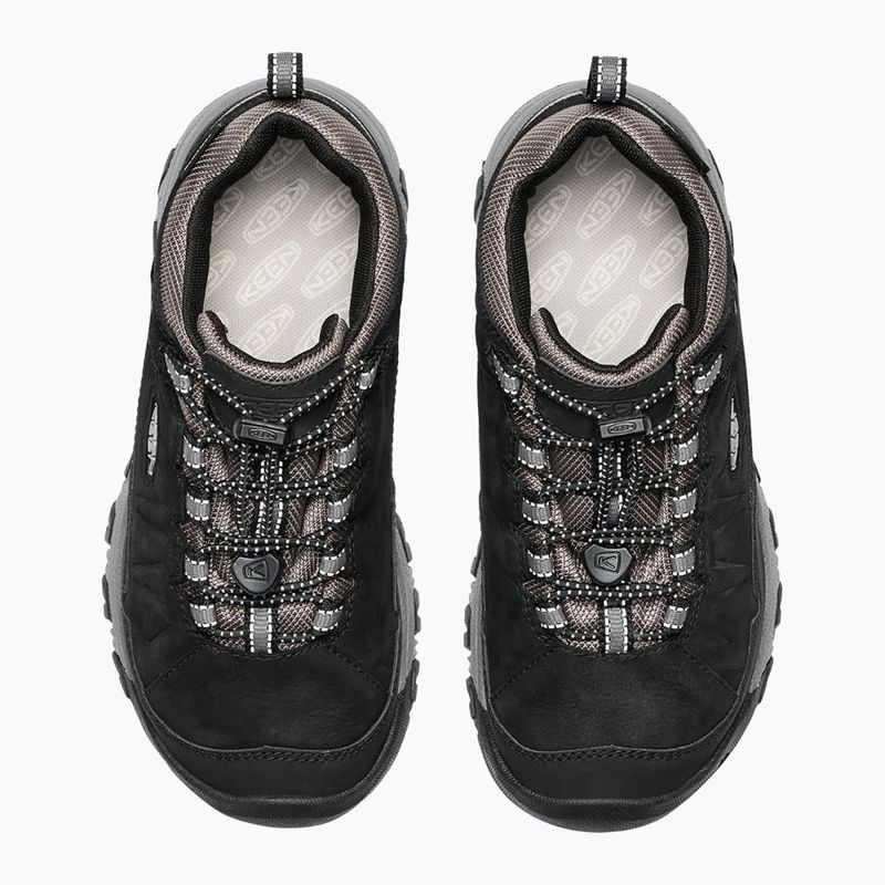Scarpe da trekking per bambini KEEN Targhee IV Low Waterproof nero/grigio acciaio 6