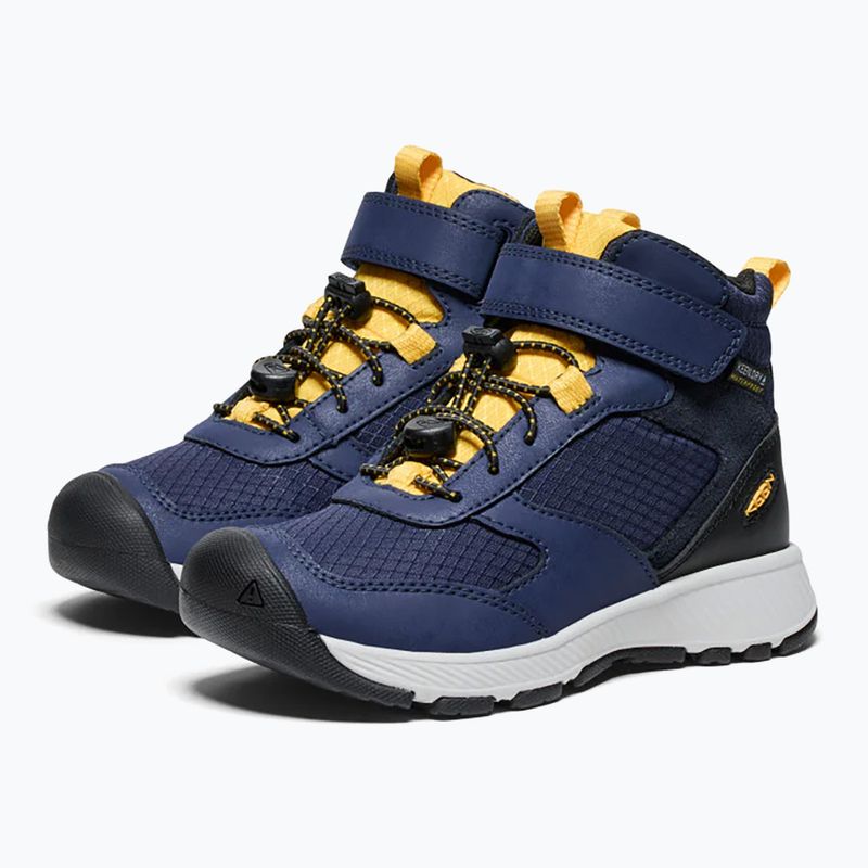 KEEN Skua Mid WP scarpe da trekking per bambini Accademia Navale/Giallo Lupo 2