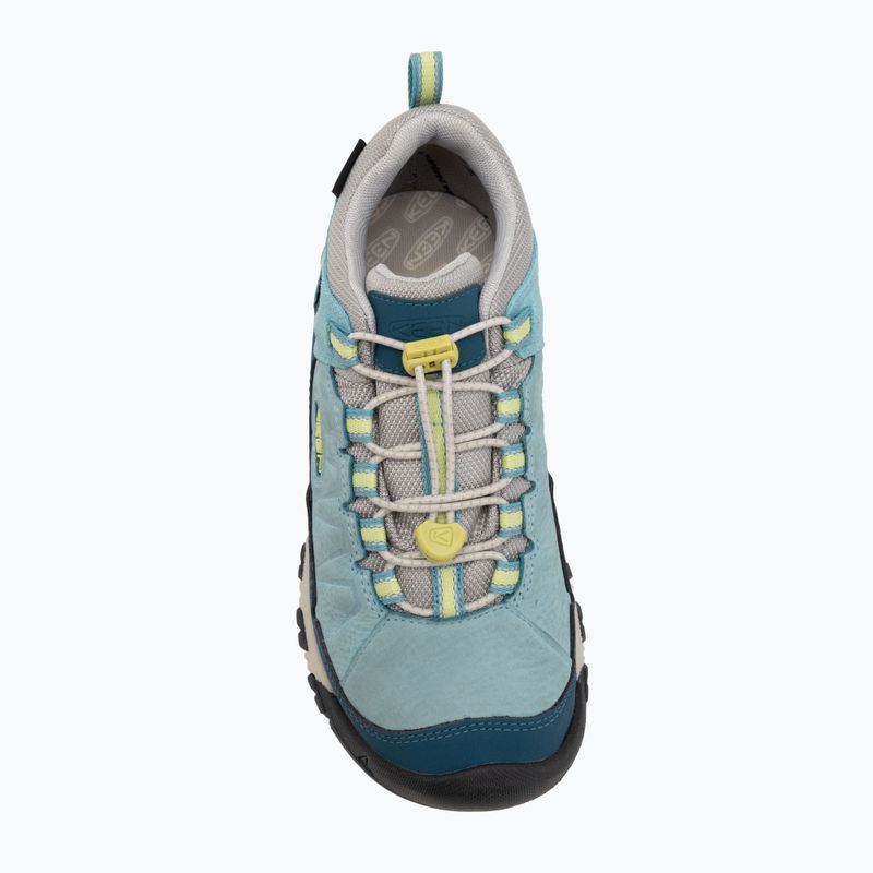 Scarpe da trekking per bambini KEEN Targhee IV Low Waterproof reef waters/verde daiquiri 5