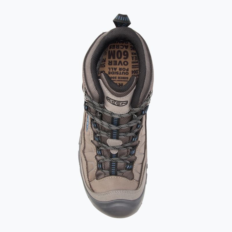 Scarpe da trekking da uomo KEEN Targhee IV Mid WP grigio acciaio/blu coronetto 5