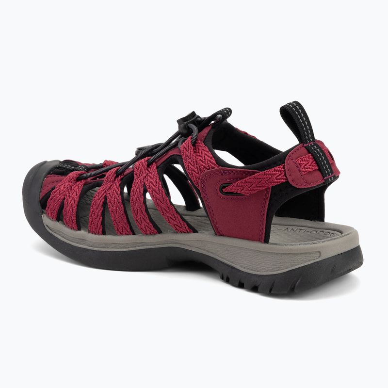 KEEN Whisper sandali da donna beaujolais/nero 3