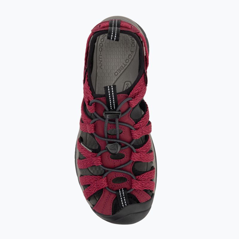 KEEN Whisper sandali da donna beaujolais/nero 5