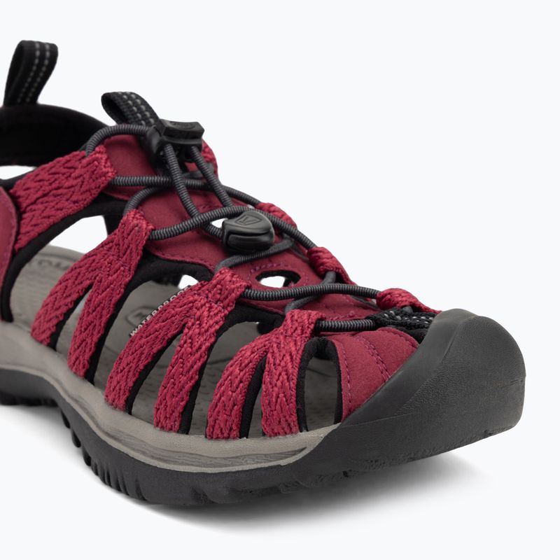 KEEN Whisper sandali da donna beaujolais/nero 7